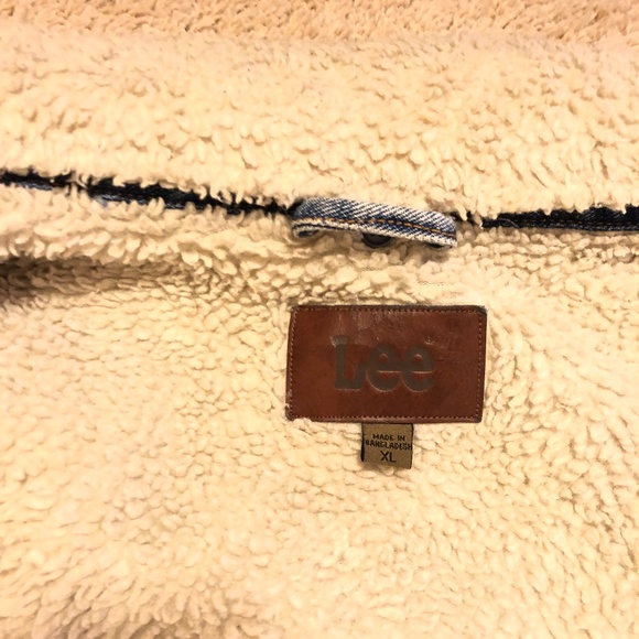 Lee Denim Sherpa Trucker Jacket Vintage - Picture 4 of 4